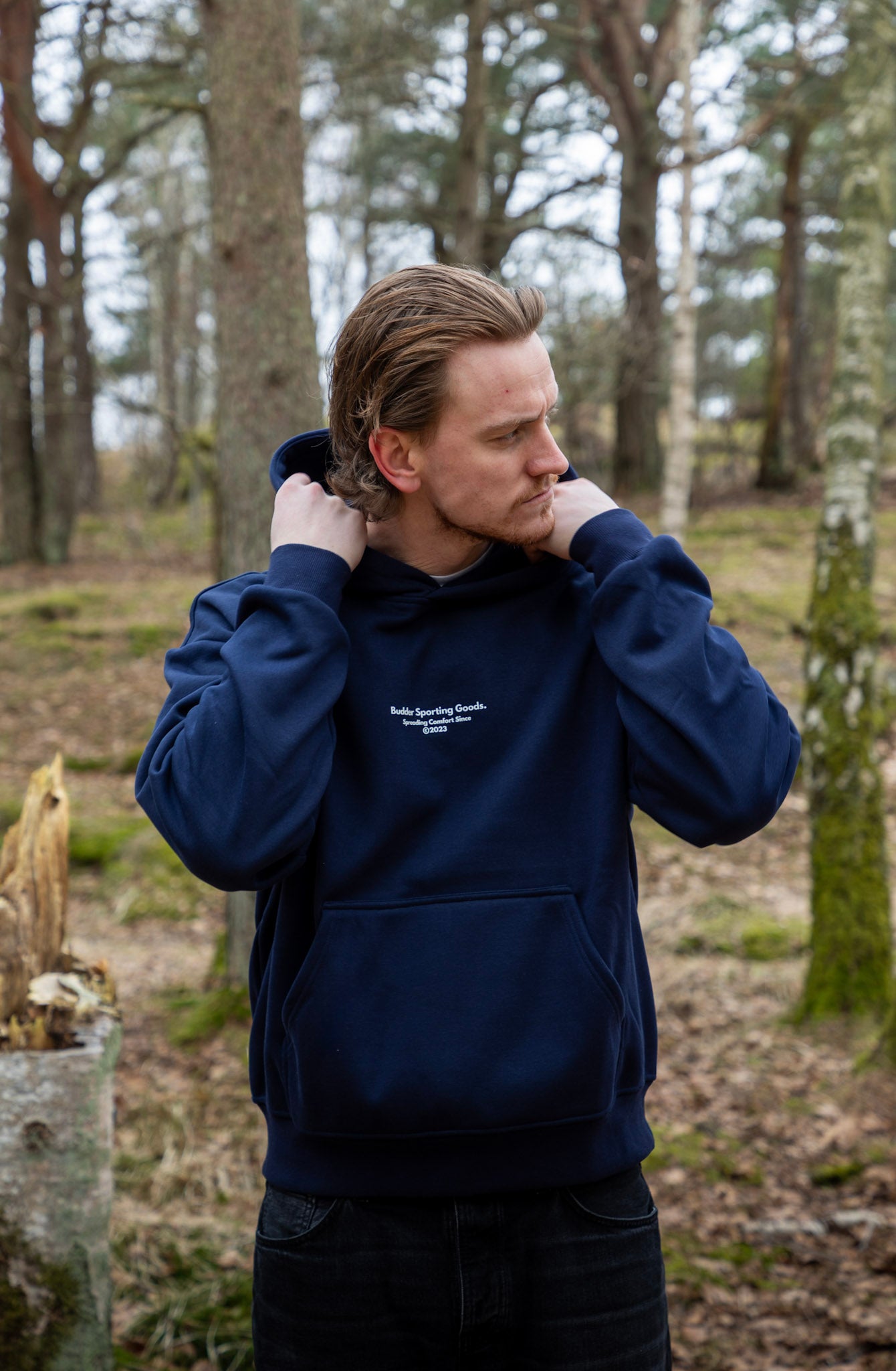 Budder Sporting Goods Navy Blue Hoodie