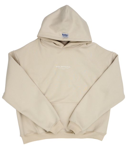 Budder Sporting Goods Beige Hoodie