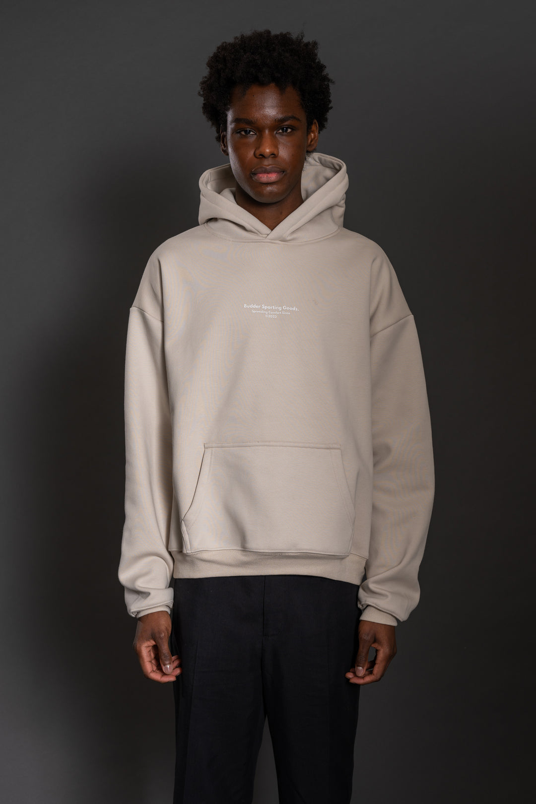 Budder Sporting Goods Beige Hoodie