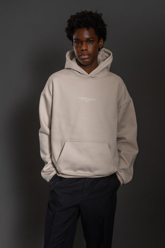 Budder Sporting Goods Beige Hoodie