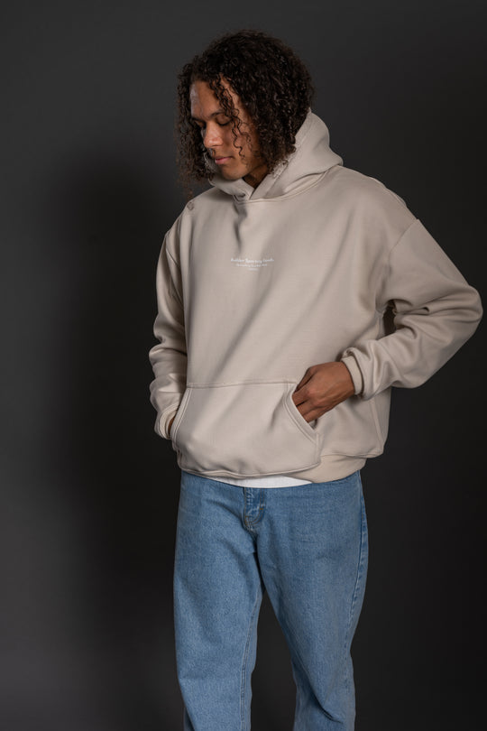 Budder Sporting Goods Beige Hoodie