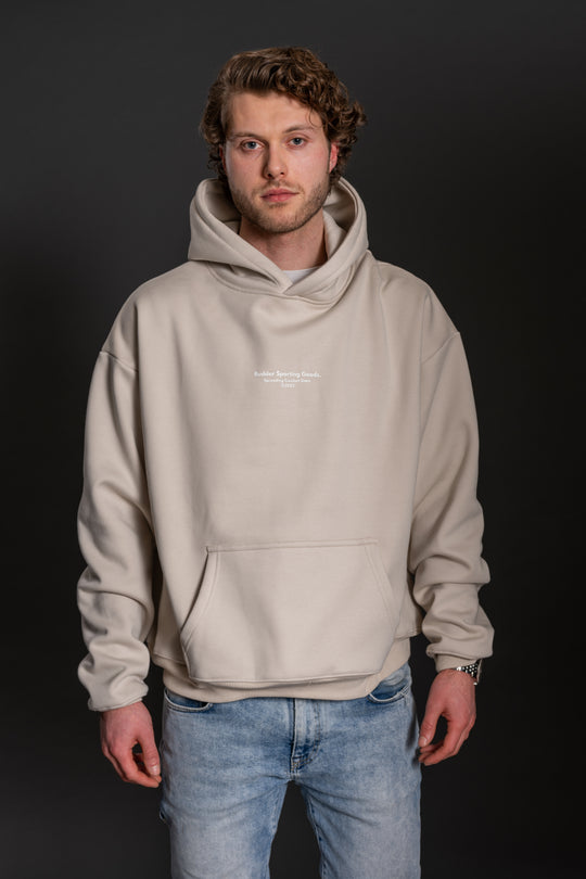 Budder Sporting Goods Beige Hoodie