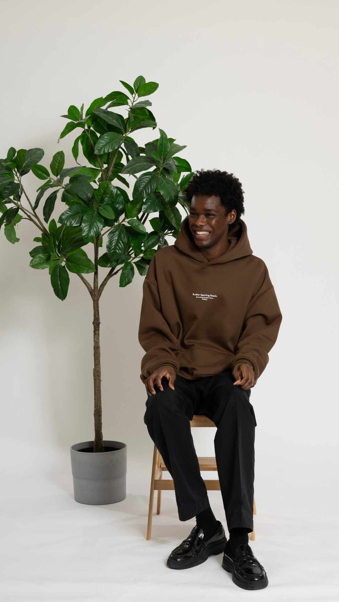 Budder Sporting Goods Brown Hoodie