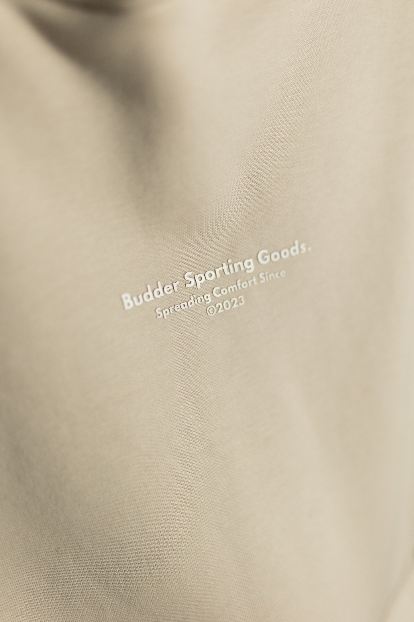 Budder Sporting Goods Beige Hoodie
